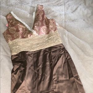 Vintage Phoebe Couture petite 14 lace floral dress